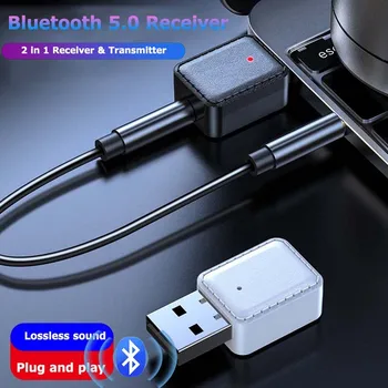 Bluetooth 5.0 Transmitter Receiver Stereo 3.5mm Aux Jack Audio Adapters for TV Car Kit PC Headphones 2 in 1 Wireless Adapter
Bluetooth 5.0 Transmitter Receiver Stereo 3.5mm Aux Jack Audio Adapters for TV Car Kit PC Headphones 2 in 1 Wireless Adapter