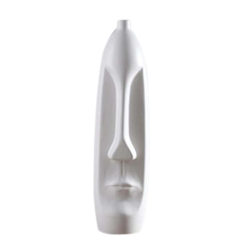 Nordic Minimalism Abstract Ceramic Vase Face Art Exhibition Hall Decoration Head Shape Vase High Tight White
Nordic Minimalism Abstract Ceramic Vase Face Art Exhibition Hall Decoration Head Shape Vase High Tight White