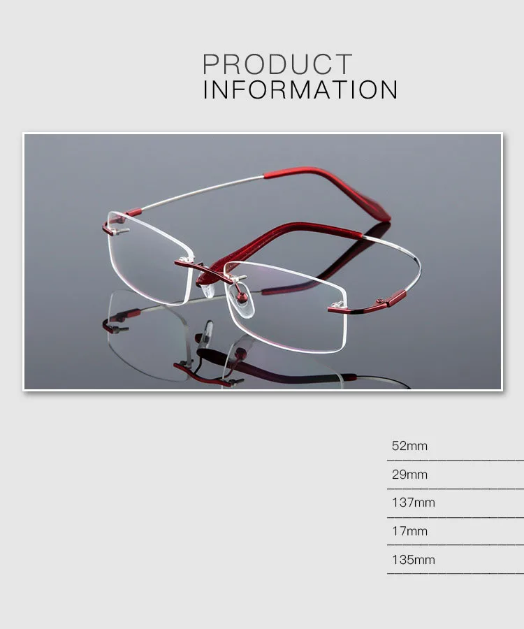 Anty niebieskie światło Stop tytanu bezramowe kwadratowe okulary dla krótkowzroczności kobiety mężczyźni okulary korekcyjne bez oprawek 0 -0,5 -0,75 do -6,0 11 H07e863f781974aeb997dc1f446ae5fe1p