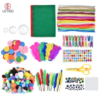 DIY Art Crafts Kit Children Toys Doll Kids Handicraft Material Kids DIY Pompoms Toy Craft Supplies Mini Fluffy Pompon/Eyes/Stick
DIY Art Crafts Kit Children Toys Doll Kids Handicraft Material Kids DIY Pompoms Toy Craft Supplies Mini Fluffy Pompon/Eyes/Stick