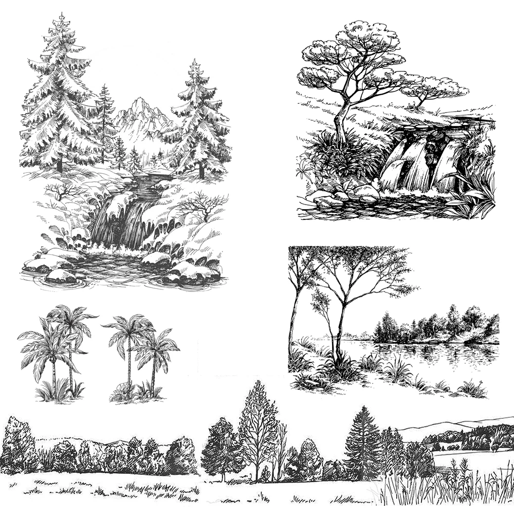 Waterfall/Riverside Scenery/Boat Transparent Clear Stamps For DIY Scrapbooking Decorative Card Making Photo Album Crafts
Waterfall/Riverside Scenery/Boat Transparent Clear Stamps For DIY Scrapbooking Decorative Card Making Photo Album Crafts