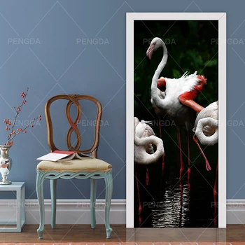 Renew Home Decoration 3d Door Sticker Flamingo Self Adhesive Print Art Waterproof Paper Mural Wardrobe Renovation Decal Picture
Renew Home Decoration 3d Door Sticker Flamingo Self Adhesive Print Art Waterproof Paper Mural Wardrobe Renovation Decal Picture