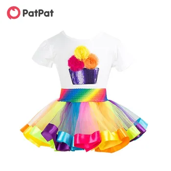 PatPat 2020 New Summer 2-piece 3D Floral Decor Birthday Tee and Rainbow Tutu Skirt for Girls Kids Girl Sets Suits
PatPat 2020 New Summer 2-piece 3D Floral Decor Birthday Tee and Rainbow Tutu Skirt for Girls Kids Girl Sets Suits