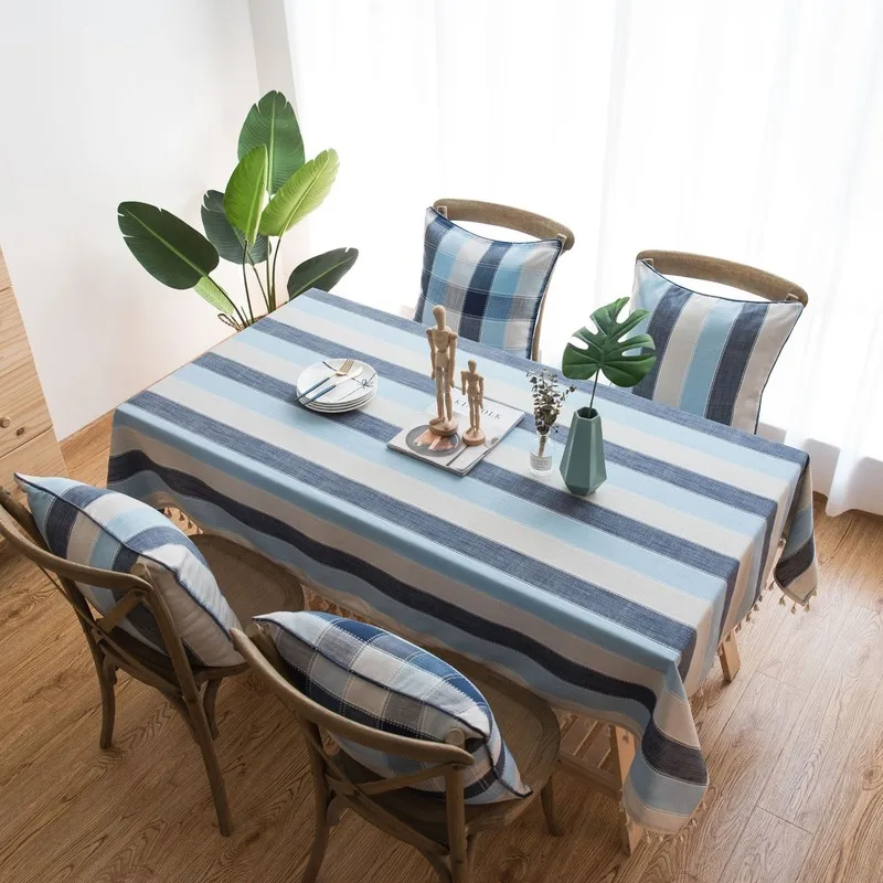 Strip Waterproof Tassel Table cloth Imitation Cotton Linen Tablecloth rectangular Coffee Table Cover mantel mesa Kitchen Decro
Strip Waterproof Tassel Table cloth Imitation Cotton Linen Tablecloth rectangular Coffee Table Cover mantel mesa Kitchen Decro
