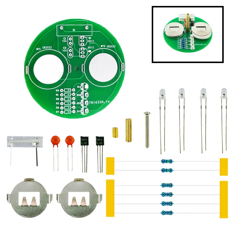 Diy Electronic Kit LED Gyro DIY Welding Rotating Lantern Inline Components Sodering Project(without Battery) | Электронные