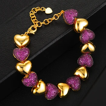 Trendy cute Stackable Heart Beads Pendant Bangle For Women Full Cubic Zirconia Bangle Bridal Wedding Dubai Women Party Jewelry
Trendy cute Stackable Heart Beads Pendant Bangle For Women Full Cubic Zirconia Bangle Bridal Wedding Dubai Women Party Jewelry