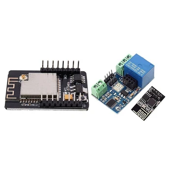 1Pcs Esp32 Serial To Wifi Esp32 Cam Development Board & 1Pcs Esp8266 Wifi 5V 1 Channel Relay Delay Module 
1Pcs Esp32 Serial To Wifi Esp32 Cam Development Board & 1Pcs Esp8266 Wifi 5V 1 Channel Relay Delay Module