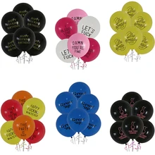 10 pçs 10 polegada feliz aniversário látex balões festa de despedida decoração grande pênis látex balão adulto galinha festa suprimentos bola(China)