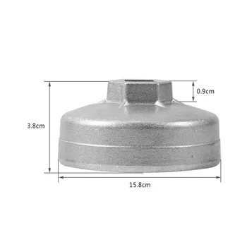 14 Flutes Oil Filter Wrench Removal Replacement Parts Silver Practical 
14 Flutes Oil Filter Wrench Removal Replacement Parts Silver Practical