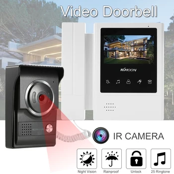 KKmoon 4.3 inch Wired Video Doorbell with Night Vision Rainproof Function Visual Intercom Two-way Audio Video Door Phone
KKmoon 4.3 inch Wired Video Doorbell with Night Vision Rainproof Function Visual Intercom Two-way Audio Video Door Phone