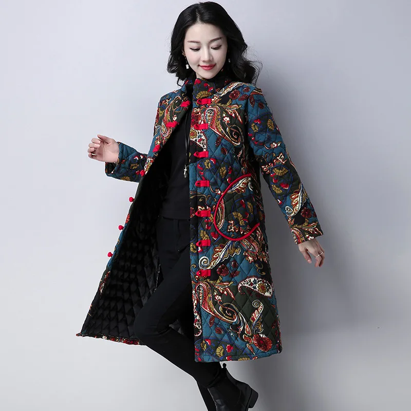 2019 Autumn And Winter New Style WOMEN'S Dress Ethnic-Style Large Size Loose Cotton Linen Printed Mid-length Thick Cotton Overco
2019 Autumn And Winter New Style WOMEN'S Dress Ethnic-Style Large Size Loose Cotton Linen Printed Mid-length Thick Cotton Overco