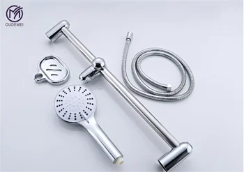 Chrome ABS Hand Hold Five Modes Shower Head Mixer Round Bathroom Shower Head Holder Bath Accessories
Chrome ABS Hand Hold Five Modes Shower Head Mixer Round Bathroom Shower Head Holder Bath Accessories