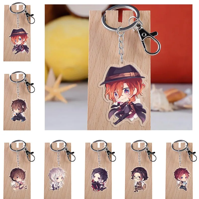 Anime Bungo Stray Dogs Keyrings Acrylic Cartoon Figure Car Key Chain Holder Keychain Jewelry Accessories Gift
Anime Bungo Stray Dogs Keyrings Acrylic Cartoon Figure Car Key Chain Holder Keychain Jewelry Accessories Gift