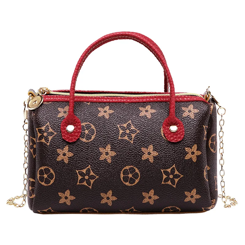 Korean-style Printed Boston Small Hand Purse 2019 Summer And Autumn New Products Shoulder Chain Pillow-Shape Mobile Phone Bag 
Korean-style Printed Boston Small Hand Purse 2019 Summer And Autumn New Products Shoulder Chain Pillow-Shape Mobile Phone Bag
