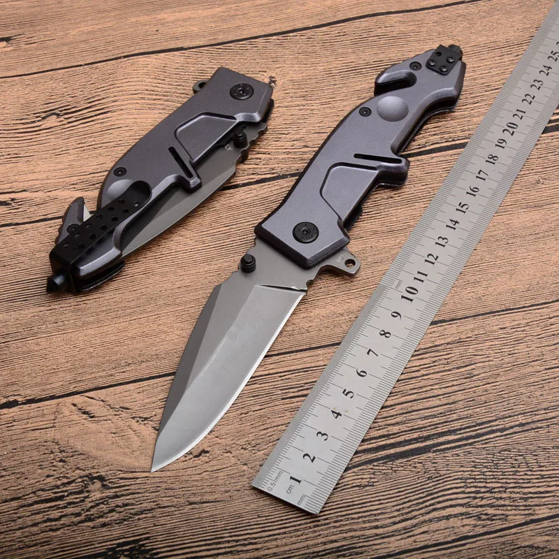 

D31-1 Tactical Folding Knife Pocket Camping Hunting Folding Knives 3Cr13MoV Blade Aluminum Handle Survival Utility EDC Tool