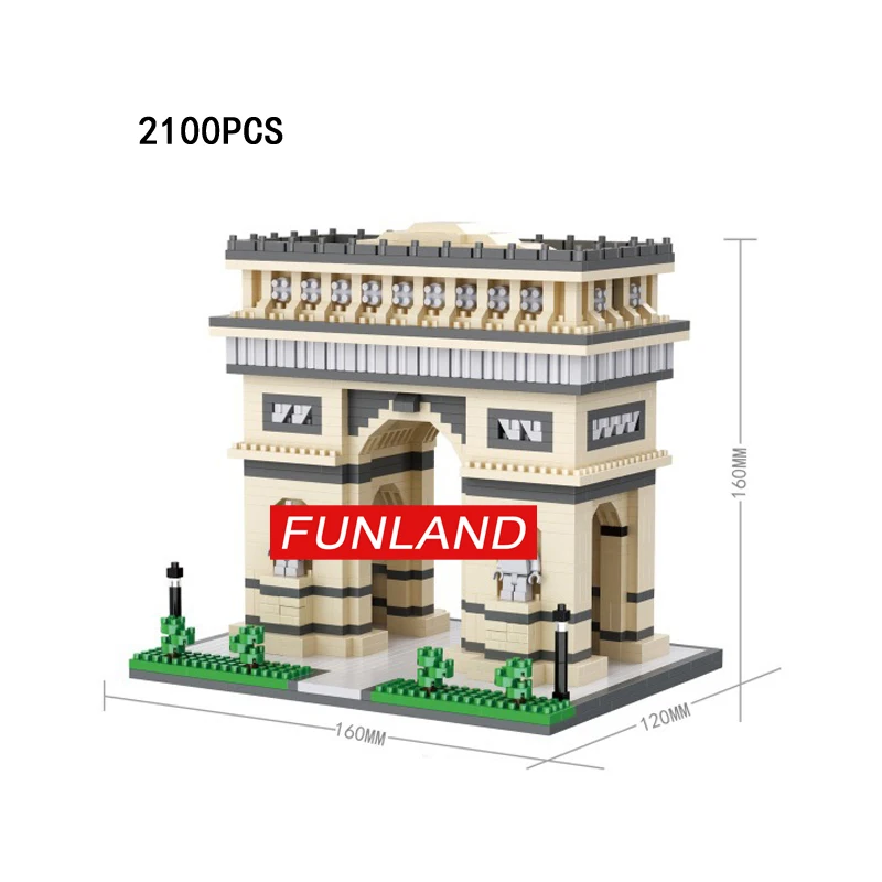 France Paris World famous Historical Architecture nanobricks Triumphal Arch micro diamond building block model toys collection
France Paris World famous Historical Architecture nanobricks Triumphal Arch micro diamond building block model toys collection