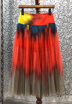 2020 Spring and Summer New Women's Elastic Waist Color Matching Pattern Decoration All-match Mid-Length Skirt 603
2020 Spring and Summer New Women's Elastic Waist Color Matching Pattern Decoration All-match Mid-Length Skirt 603