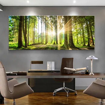 Modern Natural Green Tree Forest Sunset Landscape Posters and Prints Big Size Canvas Painting Wall Art Cuadros For Living Room
Modern Natural Green Tree Forest Sunset Landscape Posters and Prints Big Size Canvas Painting Wall Art Cuadros For Living Room