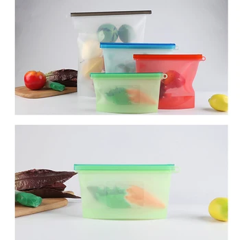 Reusable Leakproof Storage Bag Airtight Zip Silicone Bags Snack Sandwich Lunch Freezer Bag for Storing Nuts 4 Sizes available
Reusable Leakproof Storage Bag Airtight Zip Silicone Bags Snack Sandwich Lunch Freezer Bag for Storing Nuts 4 Sizes available