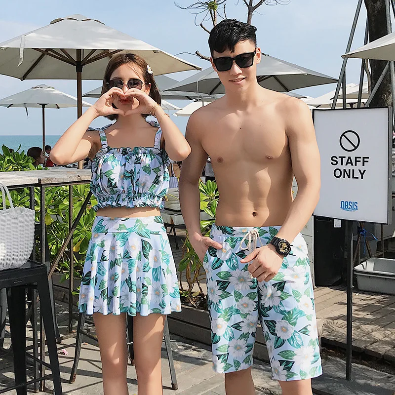 Couples Bathing Suit Women's Split Skirt-Small Bust Gathering-Slimming Belly Covering Conservative Korean-style Holiday Hot Spri
Couples Bathing Suit Women's Split Skirt-Small Bust Gathering-Slimming Belly Covering Conservative Korean-style Holiday Hot Spri