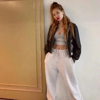 Cool Women High Waist Pants Solid Yellow Loose Joggers Female Trousers 2019 Autumn Winter Track Pants Punk Capris Gray Yellow
Cool Women High Waist Pants Solid Yellow Loose Joggers Female Trousers 2019 Autumn Winter Track Pants Punk Capris Gray Yellow