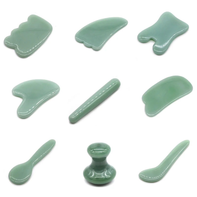 Natural Jade Guasha Board Facial Eye Scraping Jade Stone Gua sha Massage Tool Scraper Acupuncture SPA Therapy Acupoints Massager
Natural Jade Guasha Board Facial Eye Scraping Jade Stone Gua sha Massage Tool Scraper Acupuncture SPA Therapy Acupoints Massager