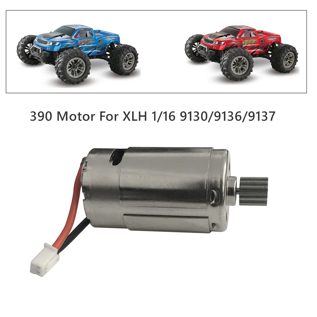 Car 390 Motor With Gear Spare Part For XLH 1/16 9130/9136/9137 Off Road RC Accessories Parts High Quality | Игрушки и хобби