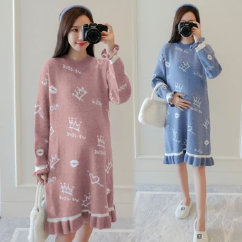 Maternity Best Selling Products 2020 Christmas Sweater Dress Fashion Korean Long Sleeve Loose Plus Size Knit Pullover Autumn 
Maternity Best Selling Products 2020 Christmas Sweater Dress Fashion Korean Long Sleeve Loose Plus Size Knit Pullover Autumn