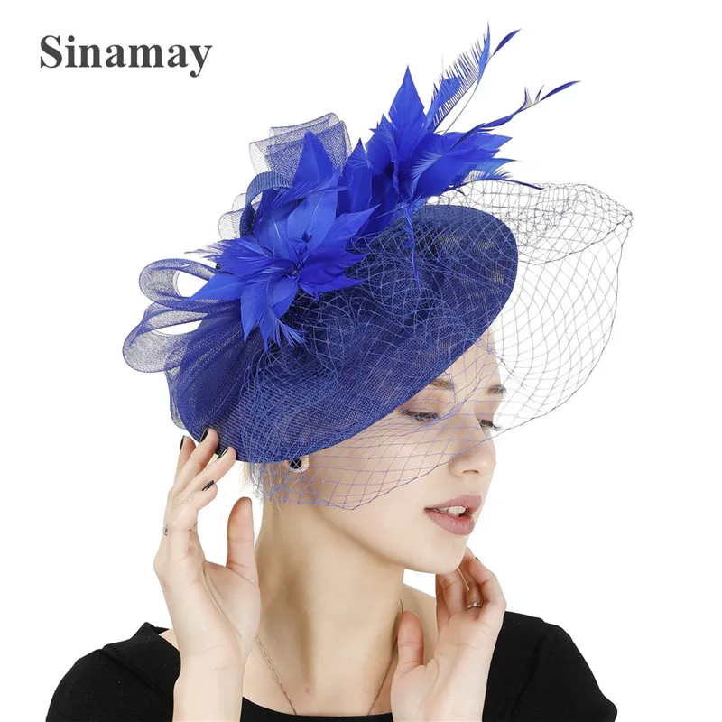 Bride Wedding Party Fascinator Hats Women Elegant Church Headwear Mesh Wedding Chapeau Cap Fancy Feather Flower Hair Accessories
Bride Wedding Party Fascinator Hats Women Elegant Church Headwear Mesh Wedding Chapeau Cap Fancy Feather Flower Hair Accessories