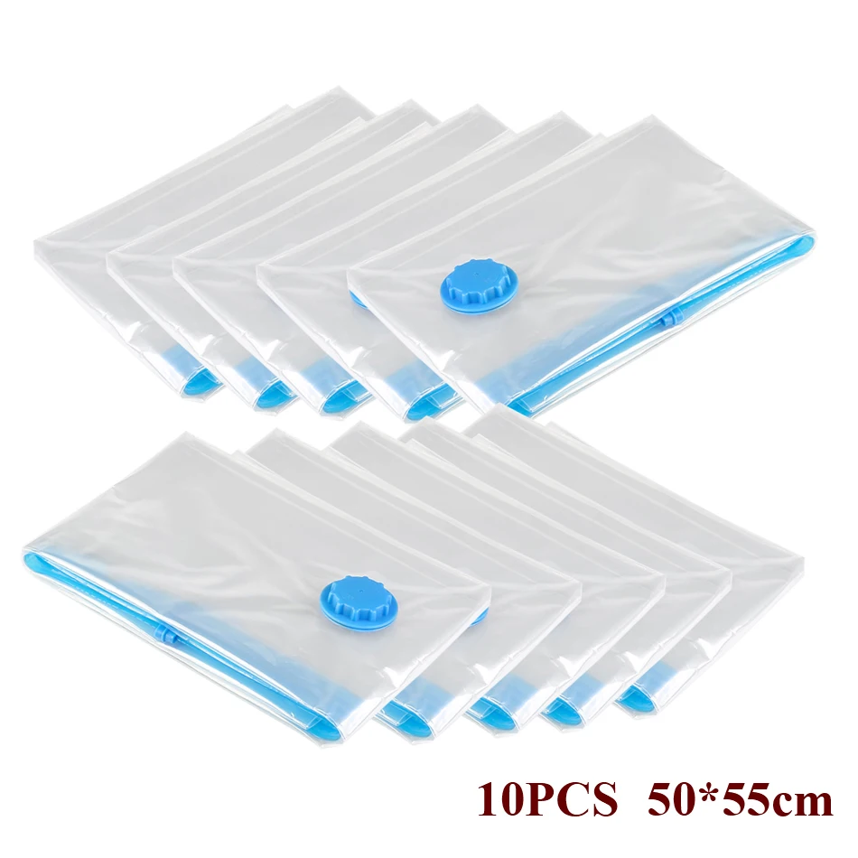 Vacuum Storage Space Saver Bags 11 Combo 10 PCS with 1 Hand Pump for Comforters Blankets Clothes Pillowcase Travel Space Saver
Vacuum Storage Space Saver Bags 11 Combo 10 PCS with 1 Hand Pump for Comforters Blankets Clothes Pillowcase Travel Space Saver
