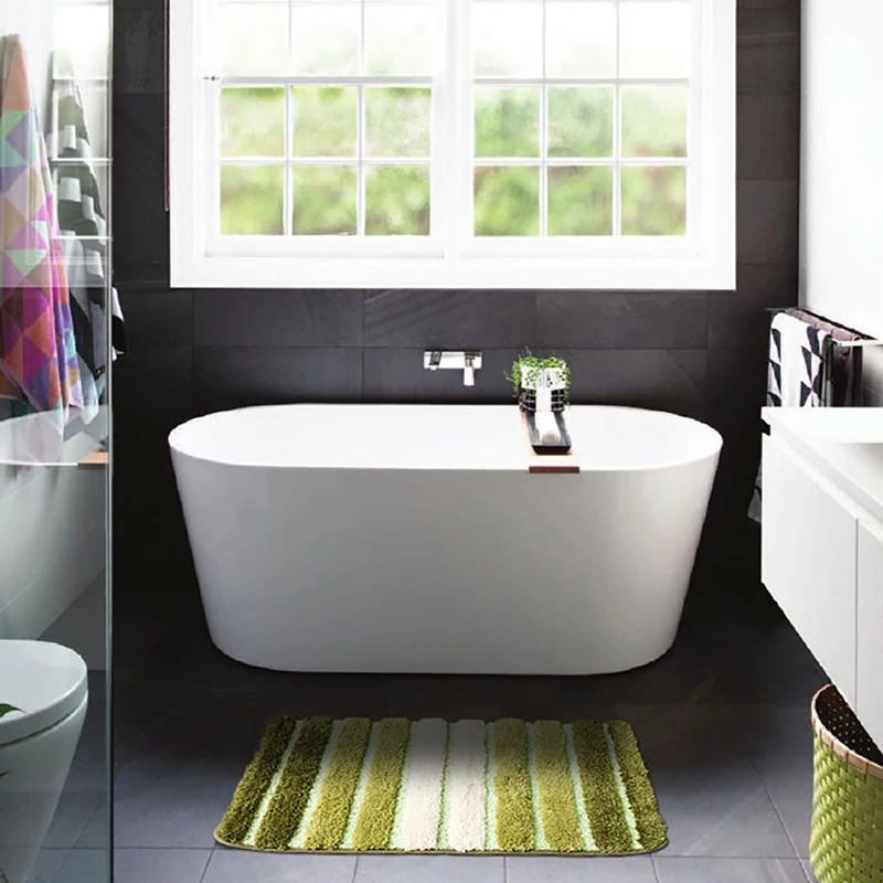 Bath Mat For Bathroom Toilet Bathtub Mat For Shower Enclosure Wash-stands Striped Rug Soft Absorbent Non-slip 2 sizes
Bath Mat For Bathroom Toilet Bathtub Mat For Shower Enclosure Wash-stands Striped Rug Soft Absorbent Non-slip 2 sizes