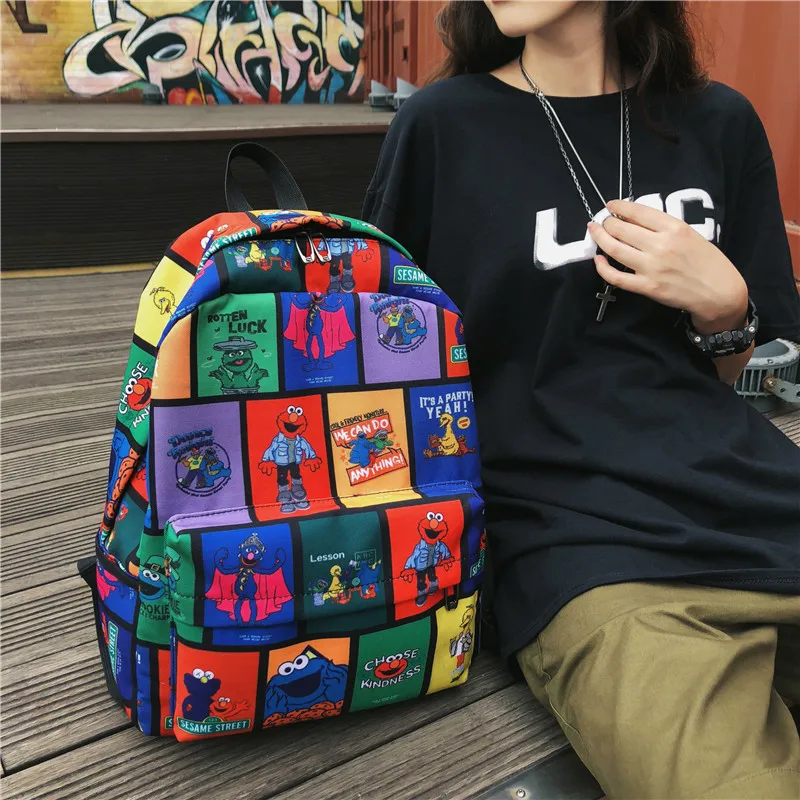 New Backpack Women Oxford Multifuction Bagpack Casual Cartoon Patchwork Backpack for Teenager Girls Schoolbag Sac A Dos mochila
New Backpack Women Oxford Multifuction Bagpack Casual Cartoon Patchwork Backpack for Teenager Girls Schoolbag Sac A Dos mochila