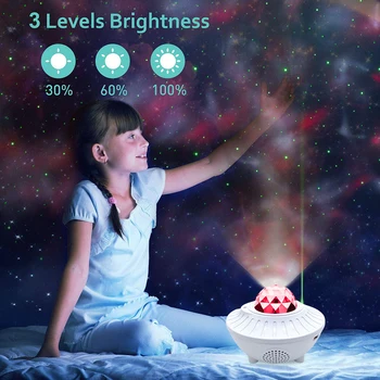 LED Star Night Light Music Starry Water Wave Projector with 21 Lighting Modes Bluetooth Music Player Remote Control D30
LED Star Night Light Music Starry Water Wave Projector with 21 Lighting Modes Bluetooth Music Player Remote Control D30
