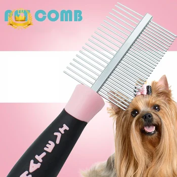 Dog Grooming Comb Pet Double-Sided Flea Comb Cat Stainless Steel Shedding Brush With Slip-Proof Handle Pet Grooming Tool YDHS
Dog Grooming Comb Pet Double-Sided Flea Comb Cat Stainless Steel Shedding Brush With Slip-Proof Handle Pet Grooming Tool YDHS