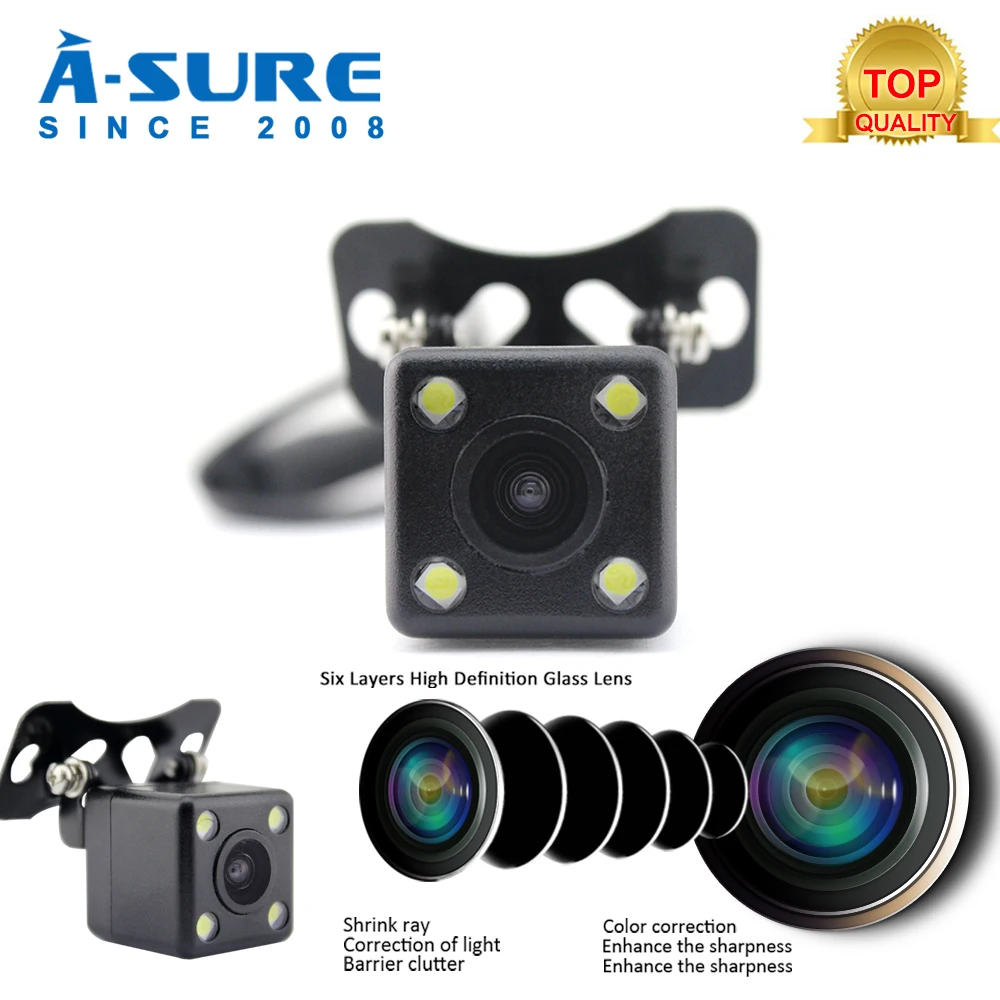 5 PCS Car Rear View Camera Universal Backup Parking reverse Camera 8 LED Night Vision Waterproof 170 Wide Angle HD Color Image
5 PCS Car Rear View Camera Universal Backup Parking reverse Camera 8 LED Night Vision Waterproof 170 Wide Angle HD Color Image