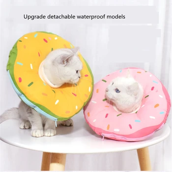 

Elizabeth Circle Cat Anti-bite Collar Anti-scratch Soft Headgear Cat Dog Pet Sterilization Shame Circle Cotton Collar Pet