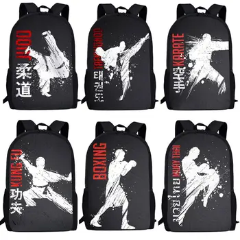 FORUDESIGNS Cool Martial Art JUDO KARATE Printing School Bags For Teens Boys Girls 3D Taekwondo Kids Scool Backpacks Student sac
FORUDESIGNS Cool Martial Art JUDO KARATE Printing School Bags For Teens Boys Girls 3D Taekwondo Kids Scool Backpacks Student sac