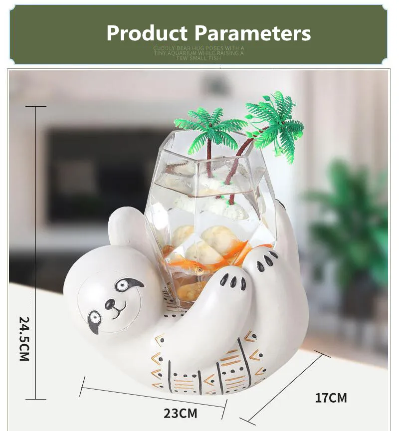 7 Freshwater Mini Fish Tank Aquarium Aquatic Pet Supplies Portable Desktop Office Decoration Freshwater Fish Bowls Handmade Gift