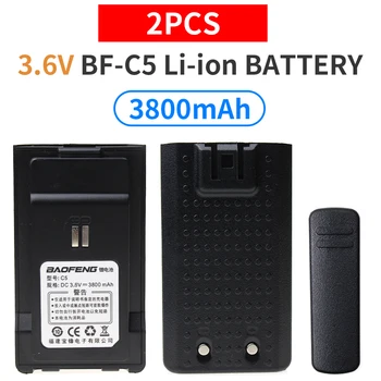 Baofeng C5 Walkie Talkie Battery 3800mAh Li-ion Battery For Baofeng C5 Two Way Radio Battery with Belt Clip 
Baofeng C5 Walkie Talkie Battery 3800mAh Li-ion Battery For Baofeng C5 Two Way Radio Battery with Belt Clip