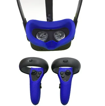 Silicone Eye Mask Cover+Controller Handle Protective Cover Anti-Slip Shell Game Accessories for Oculus Quest Headset VR Glasses
Silicone Eye Mask Cover+Controller Handle Protective Cover Anti-Slip Shell Game Accessories for Oculus Quest Headset VR Glasses