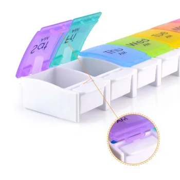 7 Days Weekly Transparent 21 Compartment Lid Tablet Pill Box Holder Medicine Storage Organizer Case Container
7 Days Weekly Transparent 21 Compartment Lid Tablet Pill Box Holder Medicine Storage Organizer Case Container
