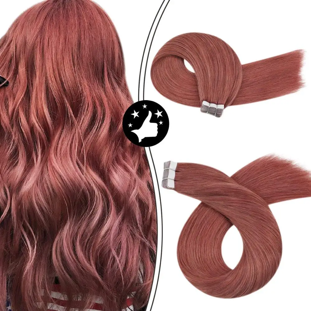 Moresoo Tape Extensions Human Hair #35 Rose Gold Hair Extension Accessories 14- 24 Inch Machine Remy Human Hair Tape
Moresoo Tape Extensions Human Hair #35 Rose Gold Hair Extension Accessories 14- 24 Inch Machine Remy Human Hair Tape