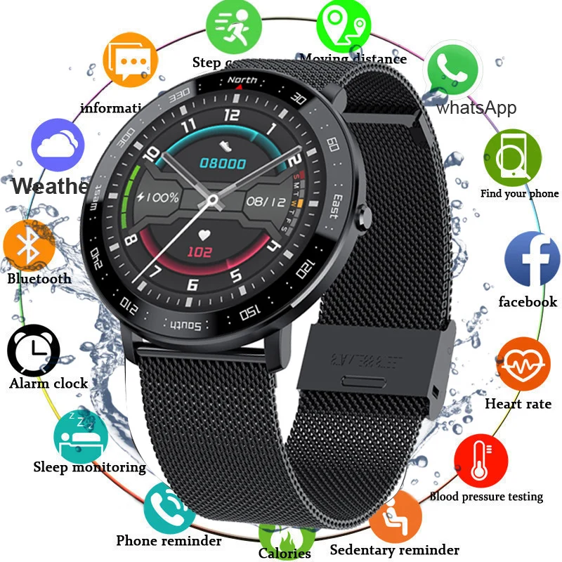 Full Touch Smart Watch Men Fitness Tracker Blood Pressure Smartwatch Women Bluetooth Electronics Smart Clock For Android IOS
Full Touch Smart Watch Men Fitness Tracker Blood Pressure Smartwatch Women Bluetooth Electronics Smart Clock For Android IOS