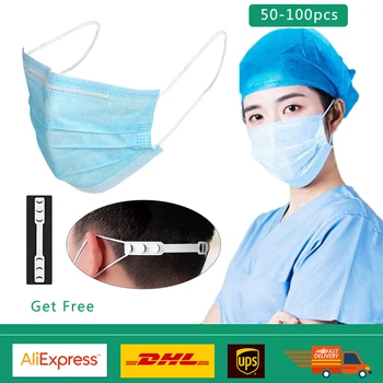 50/100pcs Face Masks 3 Layers Non-Woven Disposable Mouth Mask Mascarilla Anti Dust Protection Ont Time Mask
50/100pcs Face Masks 3 Layers Non-Woven Disposable Mouth Mask Mascarilla Anti Dust Protection Ont Time Mask