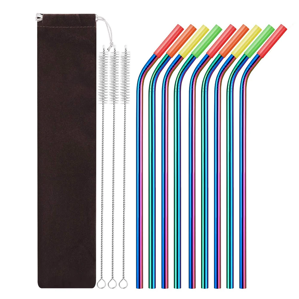 Stainless Steel Straws Rainbow Reusable Metal Straws with Case Cleaning Brush Long Drinking Straw for Tumbler
Stainless Steel Straws Rainbow Reusable Metal Straws with Case Cleaning Brush Long Drinking Straw for Tumbler