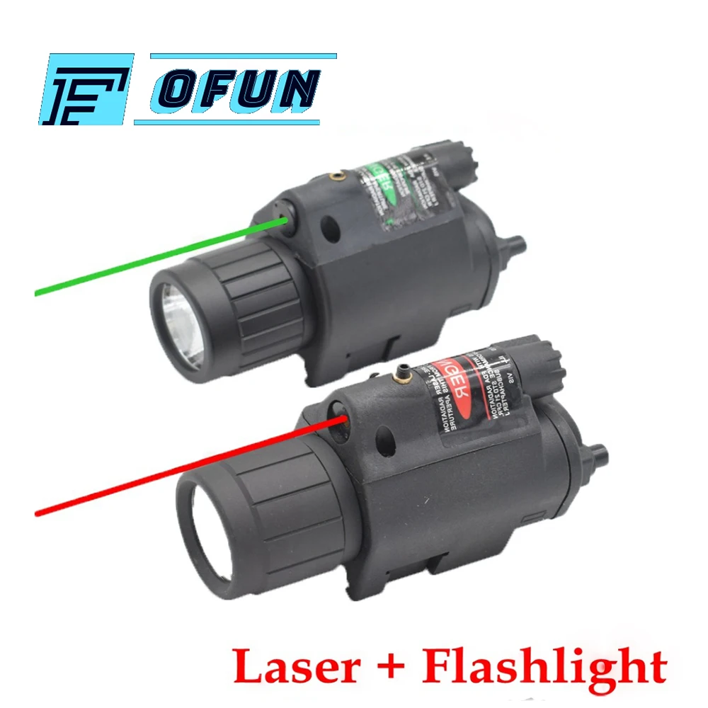 Tactical Glock Laser Sight + Gun Light Weapon LED Flashlight and Red Green Laser Sight 20mm Rail For Pistol Rifle
Tactical Glock Laser Sight + Gun Light Weapon LED Flashlight and Red Green Laser Sight 20mm Rail For Pistol Rifle