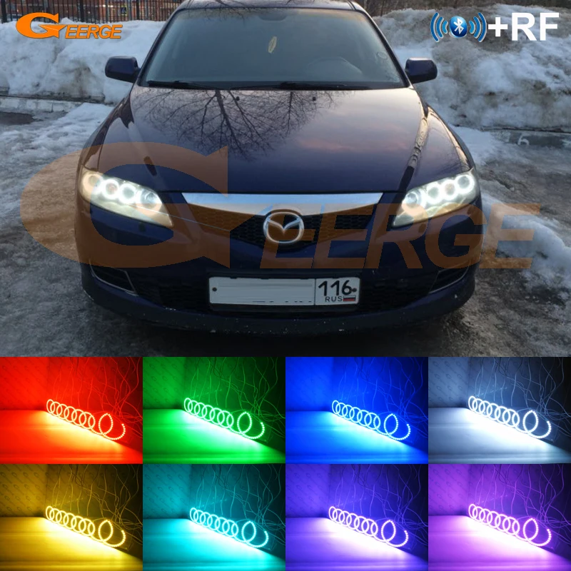For Mazda6 Mazdaspeed Mazda 6 MS6 2002-2008 RF remote Bluetooth APP Multi-Color RGB LED Angel Eyes halo rings car Accessories
For Mazda6 Mazdaspeed Mazda 6 MS6 2002-2008 RF remote Bluetooth APP Multi-Color RGB LED Angel Eyes halo rings car Accessories