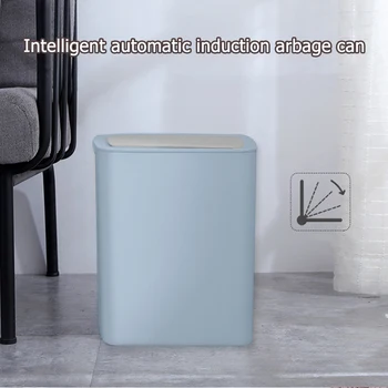 Automatic Infrared 14L Trash Can USB Induction Waste Bin Easily Portable Cleaning Elements for Kitchen Living Room
Automatic Infrared 14L Trash Can USB Induction Waste Bin Easily Portable Cleaning Elements for Kitchen Living Room