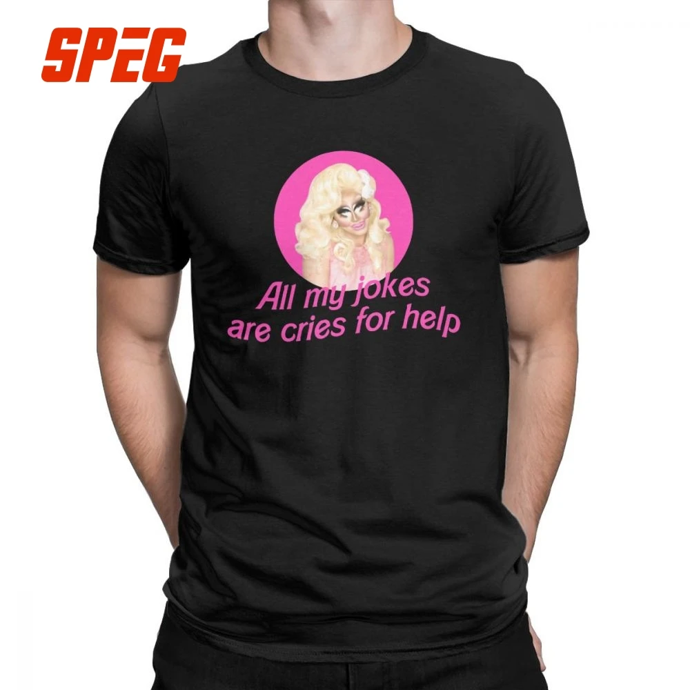 Trixie Mattel Jokes Rupaul's Drag Race T-Shirts Men Miss Vanjie Casual Cotton Tees Short Sleeve T Shirts 4XL 5XL Clothes
Trixie Mattel Jokes Rupaul's Drag Race T-Shirts Men Miss Vanjie Casual Cotton Tees Short Sleeve T Shirts 4XL 5XL Clothes