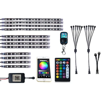 12Pcs Motorcycle 1 Drag 12 Multi-Color Light Bar Rgb Voice Bluetooth APP Control Music Led Atmosphere Light for Motorcycle Atv
12Pcs Motorcycle 1 Drag 12 Multi-Color Light Bar Rgb Voice Bluetooth APP Control Music Led Atmosphere Light for Motorcycle Atv